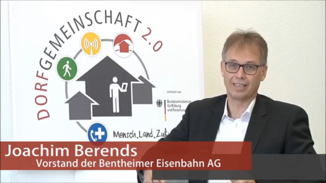 Bentheimer Eisenbahn entwickelt in Dorfgemeinschaft 2.0 mobilitätsbezogene Innovationen